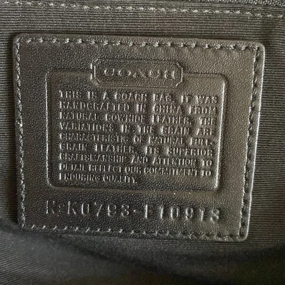 Coach purse handbag black 13"×10" with wallet - Picture 10 of 16